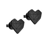 Liebeskind LJ-0307-V, Pendientes de botón Mujeres, Negro, 1,1 cm