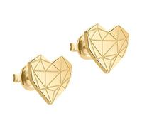 Liebeskind LJ-0308-E-11, Pendientes de botón Mujer, Dorado, 1,1 cm