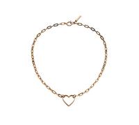 Liebeskind LJ-0351-N-45, Collar Corto Mujer, Oro Rosa