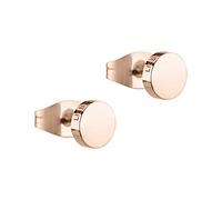 Liebeskind LJ-0485-E-05, Pendientes de botn Mujer, Acero inoxidable IP oro rosa., talla única