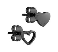 Liebeskind LJ-0632-E-07, Pendientes de botn Mujer, Negro, 07