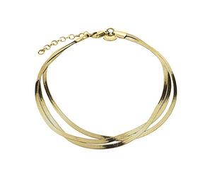 Liebeskind LJ-0723-A-27, Tobillera Mujer, oro, 27 cm