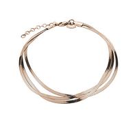 Liebeskind LJ-0724-A-27, Tobillera Mujer, Oro Rosa, 27 cm