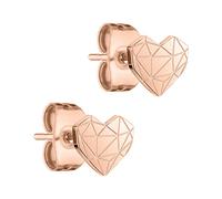 Liebeskind LJ-0848-E-05, Pendientes de botón Mujer, Oro Rosa, 0,5 cm