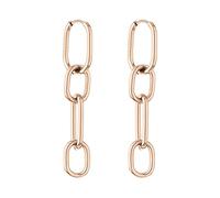 Liebeskind LJ-0922-E-55, Pendientes Mujer, oro rosa, 5,5 cm