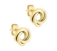 Liebeskind LJ-1049-E-12, Pendientes de botón Mujer, oro, 1,2 cm