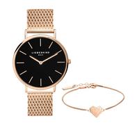 Liebeskind LS-0090-MQB, Conjunto de reloj y pulsera Mujeres, Oro Rosa