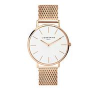 Liebeskind LT-0155-MQ, Reloj Unisex Adultos, Ip Oro Rosa Blanco, 38 mm
