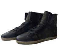 LIEBESKIND Mujer Cuero Negro Leo Tobillo Alto Sneakers #LK2027 NWOB