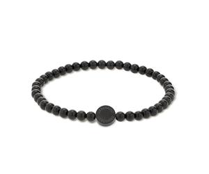 LIEBESKIND Pulsera Berlin - Elegante pulsera de acero inoxidable pulido - IP negro - Ajustable hasta 18 cm - resistente al agua y agradable para la piel