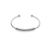 LIEBESKIND Pulsera Berlin - Elegante pulsera de acero inoxidable pulido - plata - 6,9 cm - resistente al agua y respetuosa con la piel