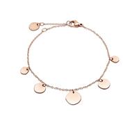LIEBESKIND Pulsera Berlin LJ-1660-B-21 de acero inoxidable en IP oro rosa, 21 cm, Acero inoxidable, No es una piedra preciosa