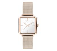 Liebeskind Reloj de mujer Berlin - cuadrado - oro rosa - 28,5 mm - Elegante reloj de mujer de acero inoxidable pulido con movimiento de cuarzo - Reloj analógico - Resistente al agua 3 ATM - Resistente