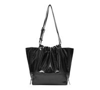 Liebeskind Shopper M Lou 2 Paper Touch, Mujeres, Negro