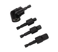 LiebeWH Adaptador de Enchufes de Grado de Impacto Juego de Adaptadores de Enchufes para Taladro Eléctrico Acero Vanadio con Vástago Hexagonal Giratorio de 360 Grados y Adaptador de ángulo de 105