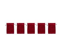 LiebeWH Bolsa de Dados 5 Bolsas de Almacenamiento con Cordón de Terciopelo, Bolsas de Terciopelo Suave para Tarjetas de Tarot DND, Pulseras de Joyería, Bolsa Pequeña Multiusos para Organizar (rojo)