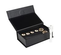 LiebeWH Boquilla de Trompeta Vástago Chapado en Plata Copa con Revestimiento de Oro Juego de 4 Tamaños 2C 2B 3C 3B Diseño Dividido para Principiantes y Profesionales