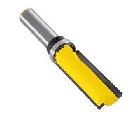 LiebeWH Brocas de Enrutador Rectas Broca de Corte Al Ras, Herramienta de Carpintería de Aleación de Carburo con Guía Superior y Rodamiento Inferior para Fresado de Precisión en Madera Dura y