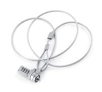 LiebeWH Cable de Bloqueo de Seguridad de Combinación para Computadora Portátil, Disuasorio de Robo, Contraseña de 4 Dígitos para PC Portátil, Cable de Bloqueo de Acero Chapado de Resistencia
