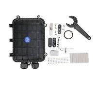 LiebeWH Caja de Empalme de Fibra óPtica Horizontal IP68 a Prueba de Agua 1 en 1 Caja de DistribucióN para Cable de Fibra óPtica para Interiores y Exteriores (24 núcleos)