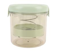LiebeWH Colador de Yogur Griego con Tapa, Cesta de Filtro de Malla Fina de Acero Inoxidable, Recipiente para Queso y Yogur de 13,5 X 13,5 Cm, Utensilio de Cocina Portátil de 6 Piezas para el Hogar,