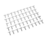 LiebeWH Conector de Junta de Andamio de 50 Piezas, Pasadores de Biela de Conexión de Andamio Galvanizados de 12x45 Mm, Pasador de Bloqueo de Flexible para Ensamblaje de Modular