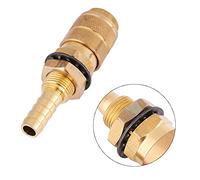 LiebeWH Conector Rápido para Soplete de Soldadura, Conector de Manguera M8 de Latón, Acoplamiento Rápido de Agua y Gas, Fácil Instalación para Accesorios de Soplete de Soldador MIG TIG (Color latón)
