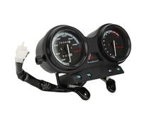 LiebeWH Conjunto de Velocímetro de Motocicleta, Medidor de Cuentakilómetros Universal de Plástico y Metal para Motocicleta, Pantalla de Luz Indicadora de Alta Sensibilidad de 12 V para Conductores