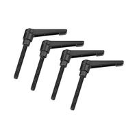 LiebeWH de Fijación Ajustable Palanca de Sujeción Universal Botón Pulsador de Acero Inoxidable Perno Roscado de Trinquete para Equipos de Maquinaria de Embalaje Impresión de Carpintería (Longitud