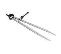 LiebeWH Divisor de Ala, Pinzas de Resorte de Acero Al Carbono Bloqueables Ajustables, Brújula de Apriete de Tuercas para Marcar en Madera, Plástico y Metal, para Carpintería, Diseño de Cuero (250 mm)