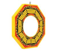 LiebeWH Espejo Bagua Convexo Chino Feng Shui con Buena Suerte para Proteger Hogar Y Negocio Madera Duradera (Espejo cóncavo de 6 Pulgadas)