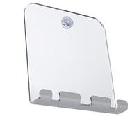 LiebeWH Espejo de Afeitar sin Niebla Espejo de Ducha Cuadrado Antivaho Duradero con Gancho de Afeitar para Afeitarse, Lavarse, Cepillar para Baño ABSEspejo de Ducha