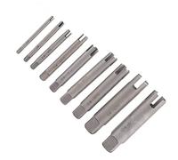 LiebeWH Extractor de Tornillos de Acero Herramienta de Extracción de Grifos de Cabeza Rota Fuerte para Tornillos Pelados Extractor de de Acero para Extracción de y Pernos Industriales (Juego de 9