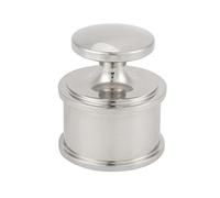 LiebeWH Herramienta de Prensado de Cuero, Herramienta de Prensado de Peso Pesado de Acero Inoxidable para Artesanía en Cuero con Cómodo y Prevención de Resbalones para Artesanos