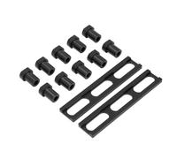 LiebeWH Juego de Perros de Banco Tope de Cepillado de Aleación de Aluminio Accesorio de Tablero de Mesa de Banco de Trabajo de 12 Piezas con Fijación Segura Ajuste Universal y Diseño de Tope Más