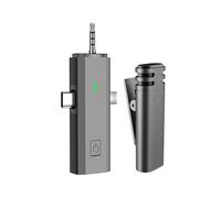 LiebeWH Micrófono Lavalier Inalámbrico Receptor Universal 3 en 1 Micrófono de Condensador Omnidireccional con Reducción de Ruido DSP para Grabación de Podcasts Entrevista (1)