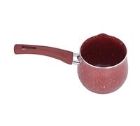 LiebeWH Mini Cacerola para Leche Calentador de café de Aleación de Aluminio Antiadherente Cacerola de un de 10 Cm para Derretir Mantequilla Chocolate Calentar Leche Café Té en la Cocina Casera (rojo)