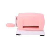 LiebeWH Mini Máquina de Troquelado y Estampado, Cortador de Papel con Manivela ABS para Hacer Tarjetas, 215 X 115 X 90 Mm, Corta Cartulina de 80 a 250 G, Herramienta Rosa para álbumes de Recortes para