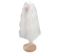LiebeWH Pelucas para Muñecas Peluca Larga y Ondulada Fibra Suave de Alta Temperatura con Flequillo Cabeza de 18,5 a 21 Cm para Muñeca Articulada de 1 4 Bolas Muñeca Inteligente Cabello de Repuesto
