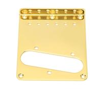 LiebeWH Placa de Puente de Guitarra de Carga Superior de Acero, Accesorio Telecaster Dorado de 6 Cuerdas con Amplia Compatibilidad para Reemplazo de Pastilla TL, Base Duradera de Fácil Instalación
