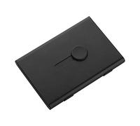 LiebeWH Portatarjetas de Visita de Aluminio Estuche para Memoria USB con Capacidad para 10-18 Tarjetas con Dispensación de una en una Pequeño y Liviano para Bolsillo o Bolso