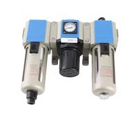 LiebeWH Unidad Lubricadora Reguladora de Filtro de Compresor de Aire, Separador de Aceite de Agua de Aleación de Aluminio, Filtración de 40 Micras o 5 Micras, 0,05 a 0,9 MPa para Sistemas Neumáticos