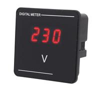 LiebeWH Voltímetro Digital CA 50-500V, Pantalla LED Roja de 0.56 Pulgadas con Recorte de 68x68mm para Automatización Industrial y Cajas de Distribución