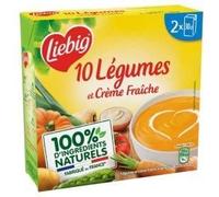 Liebig - Juego de 10 verduras frescas aterciopeladas, 2 x 300 ml, 4 unidades