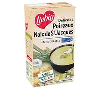 Liebig MSC - Sopa de puerros con nueces de Jacob - Sopa de 1 litro - Agua salada - 3 unidades