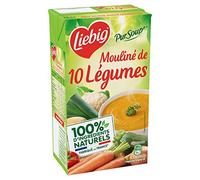 Liebig Pursoup' - Juego de 3 unidades molidas con 10 verduras 100% naturales para 4 personas, 1 litro