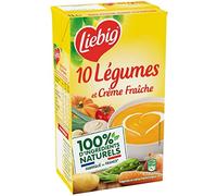 Liebig Sopa con 10 verduras y crema fresca, sin conservantes, 4 personas, 1 l, 3 unidades