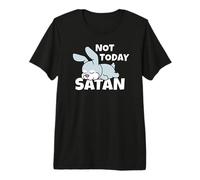 Liebre Conejo Pascua Not Today Satan Camiseta Premium