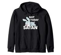 Liebre Conejo Pascua Not Today Satan Sudadera con Capucha