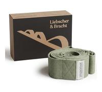 Liebscher & Bracht Correa de estiramiento original con trabillas para facilitar la práctica del dolor de hombro, 100% algodón, incluye ejercicios en la aplicación, fabricado en Alemania